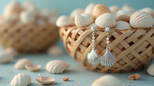 Stylish ear accessories made from ethically sourced shells